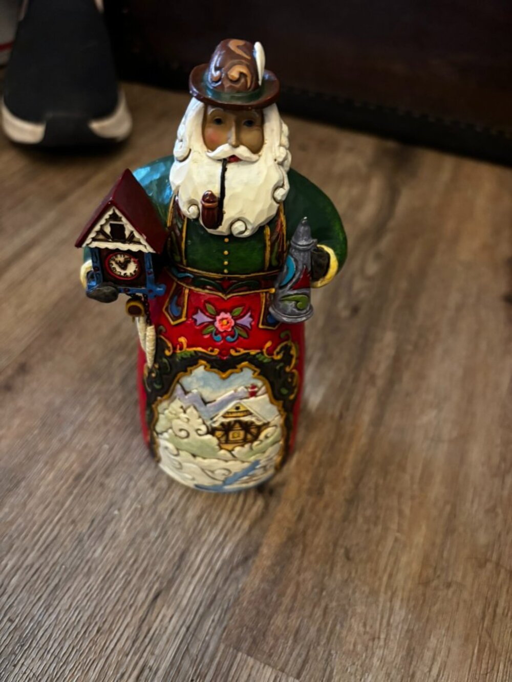 Jim Shore Santas Around the World German Santa figurine Frohe Weihnachten